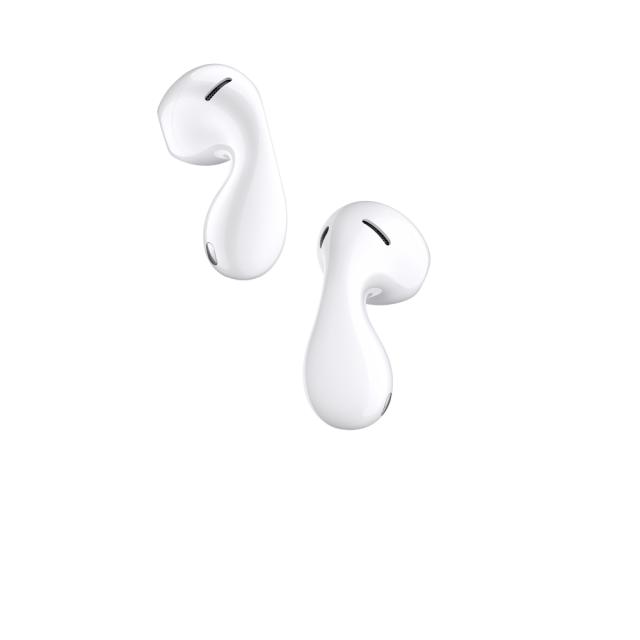 Слушалки Huawei Freebuds 5, Ceramic White, Music playback duration: approx. 5.0 hours (with ANC disabled), Voice call duration:approx. 4.0 hours (with ANC disabled), BT 5.2, 42 mAh