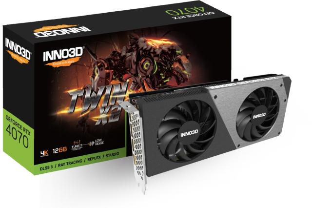 Видео карта Inno3D GeForce RTX 4070 Twin X2