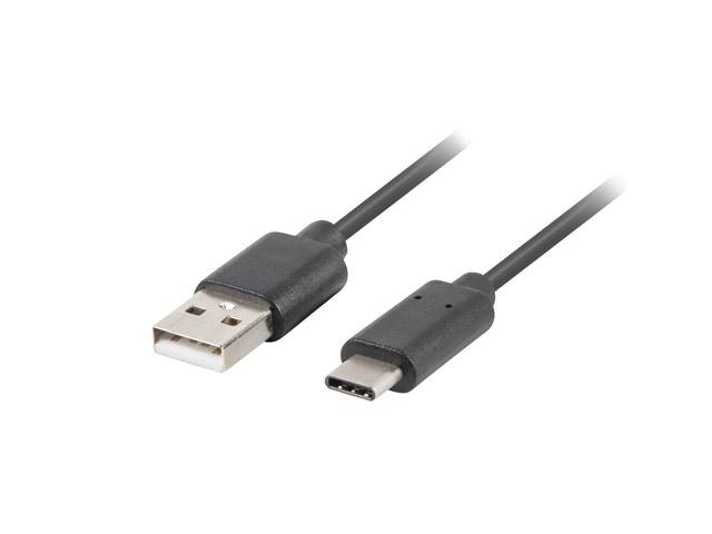 Кабел Lanberg USB-C(M) ->  USB-A (M) 3.1 cable 1m, black
