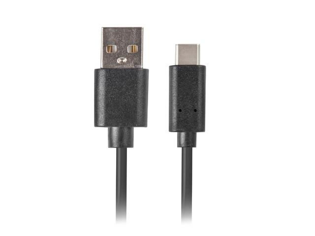 Кабел Lanberg USB-C(M) ->  USB-A (M) 3.1 cable 1m, black