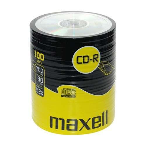 Оптичен носител CD-R80 MAXELL, 700MB, 52x, 100 бр.