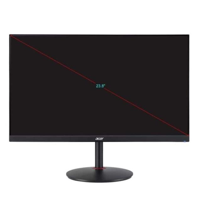 Монитор Acer Nitro XV240YPbmiiprx, 23.8" Wide IPS LED, ZeroFrame, FreeSync, 0.5ms(VRB), 99% sRGB, BlueLight Shield,  100M:1, 250nits, 1920x1080 FHD 165Hz, 2xHDMI, DP, Audio out, Speakers 2x2W, Tilt, Black