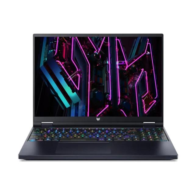 Лаптоп Acer Predator, PH16-71-73ZB, Intel Core i7-13700HX (3.70GHz up to 5.00GHz, 54MB), 16" WQXGA (2560x1600) IPS 240Hz, 16GB DDR5 4800MHz(1 slot free), 1024GB PCIe, RTX 4070 8GB GDDR6, WIFI 6E BT INTEL Killer, MicroSD, FHDcam+mic, RGB-backlit Kb, W