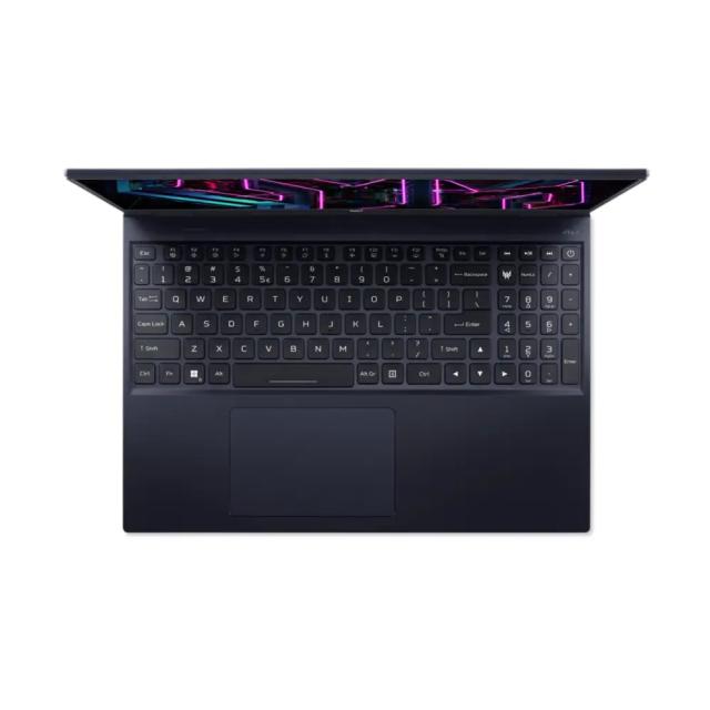 Лаптоп Acer Predator, PH16-71-73ZB, Intel Core i7-13700HX (3.70GHz up to 5.00GHz, 54MB), 16" WQXGA (2560x1600) IPS 240Hz, 16GB DDR5 4800MHz(1 slot free), 1024GB PCIe, RTX 4070 8GB GDDR6, WIFI 6E BT INTEL Killer, MicroSD, FHDcam+mic, RGB-backlit Kb, W
