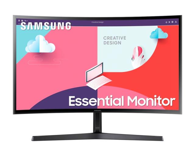 Монитор Samsung LS24C366EA, 24" Curved VA LED, 75 Hz, 5 ms GTG, 1920x1080, 250cd/m2, D-Sub, HDMI 1.4, Black