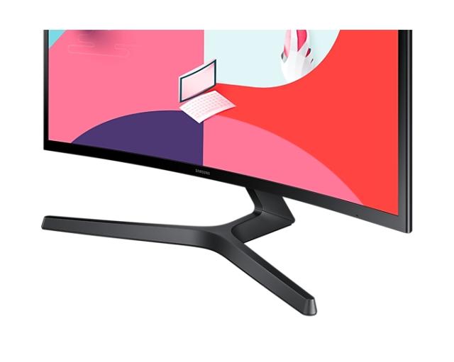 Монитор Samsung LS24C366EA, 24" Curved VA LED, 75 Hz, 5 ms GTG, 1920x1080, 250cd/m2, D-Sub, HDMI 1.4, Black