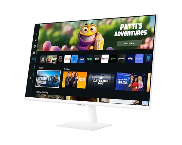 Монитор Samsung LS27BM501, 27" VA LED, SMART, 60Hz, 4ms GTG, 1920x1080, 250 cd/m2, 2xUSB 2.0, 2xHDMI 1.4, Wi-Fi 5, Bluetooth 4.2, Speakers, White