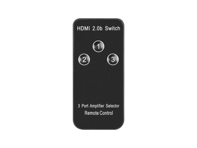 Адаптер Lanberg Video Switch 3x HDMI + Micro USB port + Remote Controller, black