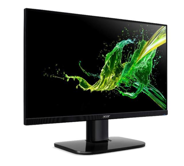 Монитор Acer KA240Ybi, 23.8" VA LED, Anti-Glare, ZeroFrame, FreeSync, 1ms(VRB), 100M:1, 250nits, 1920x1080 FHD, 75Hz, VGA, HDMI, Tilt, Black