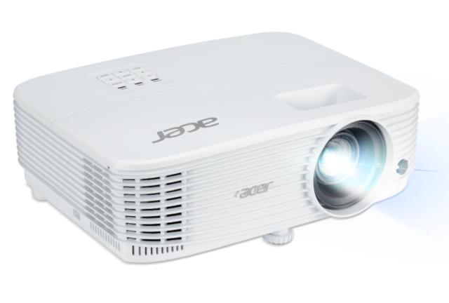 Мултимедиен проектор Acer Projector P1257i DLP, XGA (1024x768), 4800 ANSI LUMENS, 20000:1, 2x HDMI, RCA, Wireless dongle included, Audio in/out, VGA in/out, RS-232,Bluelight Shield, LumiSense, Built-in 10W Speaker, 2.4kg, White