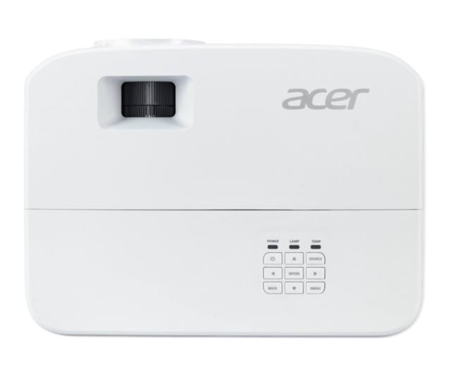Мултимедиен проектор Acer Projector P1257i DLP, XGA (1024x768), 4800 ANSI LUMENS, 20000:1, 2x HDMI, RCA, Wireless dongle included, Audio in/out, VGA in/out, RS-232,Bluelight Shield, LumiSense, Built-in 10W Speaker, 2.4kg, White