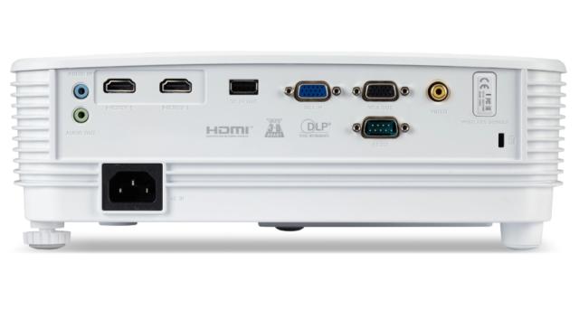 Мултимедиен проектор Acer Projector P1257i DLP, XGA (1024x768), 4800 ANSI LUMENS, 20000:1, 2x HDMI, RCA, Wireless dongle included, Audio in/out, VGA in/out, RS-232,Bluelight Shield, LumiSense, Built-in 10W Speaker, 2.4kg, White