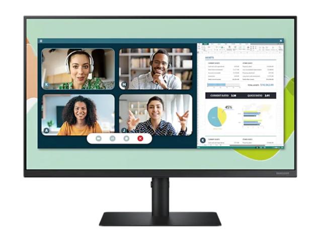 Монитор Samsung S24A400, 24" IPS ,Built-in Camera 2MP , 5ms GTG, 1920x1080, 250cd/m2, Flicker Free, Eco Saving Plus, 1xD-sub, 1xDP, 1x HDMI, 2xUSB Hub, 178°/178°, Black