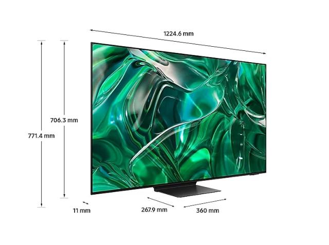 Телевизор Samsung 55" QE55S95C 4K Ultra HD QD-OLED SMART TV, 144 Hz, Quantum HDR, HDR10+, Motion Xcelerator Turbo Pro, Dolby Atmos, Q-Symphony, One Connect Box, WiFi 5, Bluetooth 5.2, 4xHDMI, 3xUSB, Titan Black