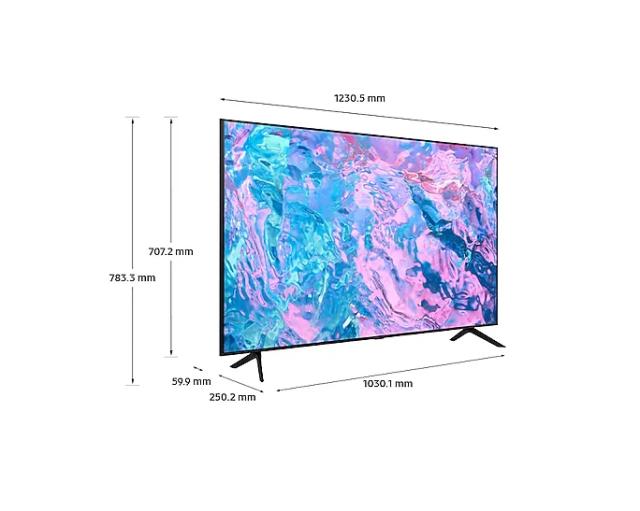 Телевизор Samsung 55" 55CU7172 4K UHD LED TV, SMART, 4K, HDR 10+, Dolby Digital Plus , Q-Symphony, 3xHDMI, USB, WiFi 5, Bluetooth 5.2, Tizen, Black