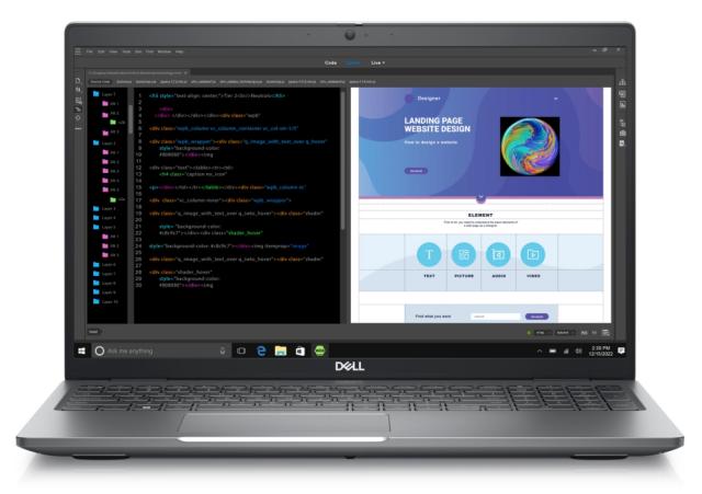 Лаптоп Dell Precision 3580, Intel Core i7-1355U (12 MB, 10 cores, 1.7 GHz to 5.0 GHz), 15.6" FHD (1920x1080), 250 nits, WWAN, RGB Cam, 16 GB, 1 x 16 GB, DDR4, 3200 MT/s, 512 GB M.2 PCIe x4 NVMe, Intel Integrated Graphics, Wi-Fi 6E, FPR, Backlit, Win 