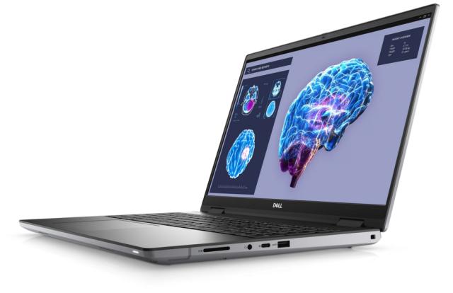 Лаптоп Dell Precision 7680, Intel Core i9-13950HX (36MB, 24 Cores (8P+16E) up to 5.5GHz), 16" FHD+ (1920x1200), WVA AG 500 nits, IR Cam, 32GB, 1x32GB 5600MT/s CAMM, 1TB M.2 PCIe x4 NVMe, NVIDIA RTX 3500 Ada 12GB GDDR6, Wi-Fi 6E, BT, FPR, Backlit, Win