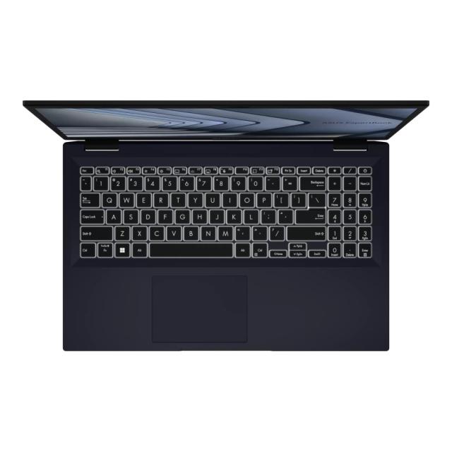 Лаптоп Asus ExpertBook B1 B1502CBA-UI53C0X, Intel Core i5-1235U (3.30 GHz up to 4.40 GHz, 12MB), 15.6" FHD IPS(1920x1080), Intel Iris Xe Graphics, 16GB DDR4 on BD. (1 slot free), 512GB M.2 NVMe,VGA,HDMI,1xThunderbolt,RJ45, Windows 11 Pro, Black