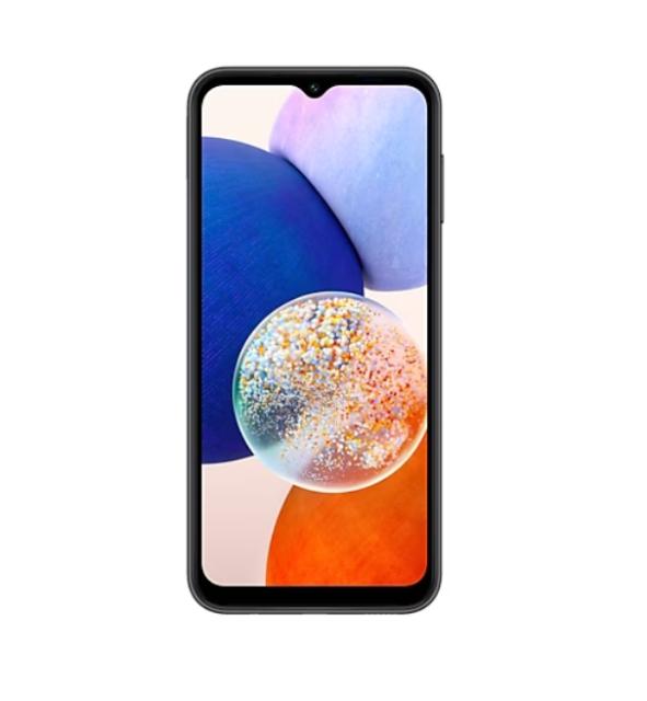 Мобилен телефон Samsung SM-A146 GALAXY A14 5G 128 GB, Octa-Core (2x2.2 GHz, 6x2.0 GHz), 4 GB RAM, 6.6" 1080x2408 90 Hz, 50.0 MP + 2.0 MP + 2.0 MP + 13.0 Selfie, 5000 mAh, Dual SIM, Black