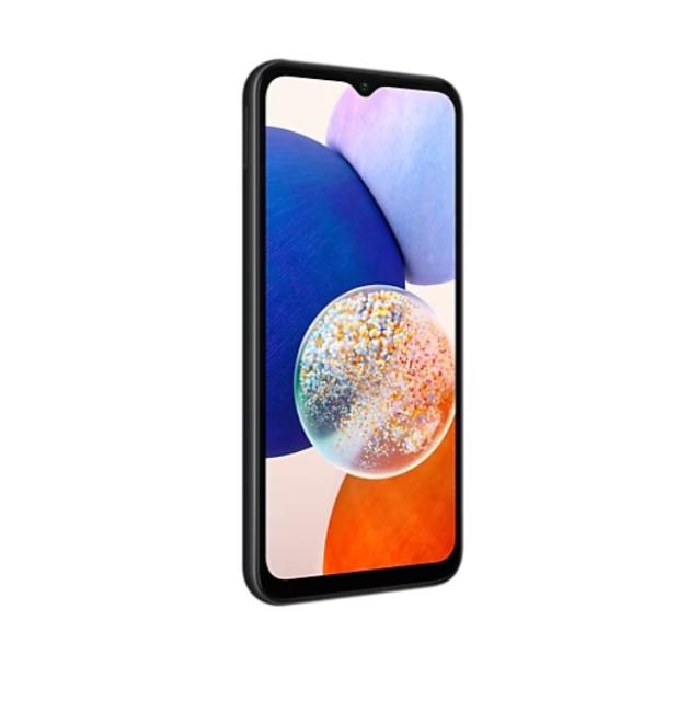 Мобилен телефон Samsung SM-A146 GALAXY A14 5G 128 GB, Octa-Core (2x2.2 GHz, 6x2.0 GHz), 4 GB RAM, 6.6" 1080x2408 90 Hz, 50.0 MP + 2.0 MP + 2.0 MP + 13.0 Selfie, 5000 mAh, Dual SIM, Black