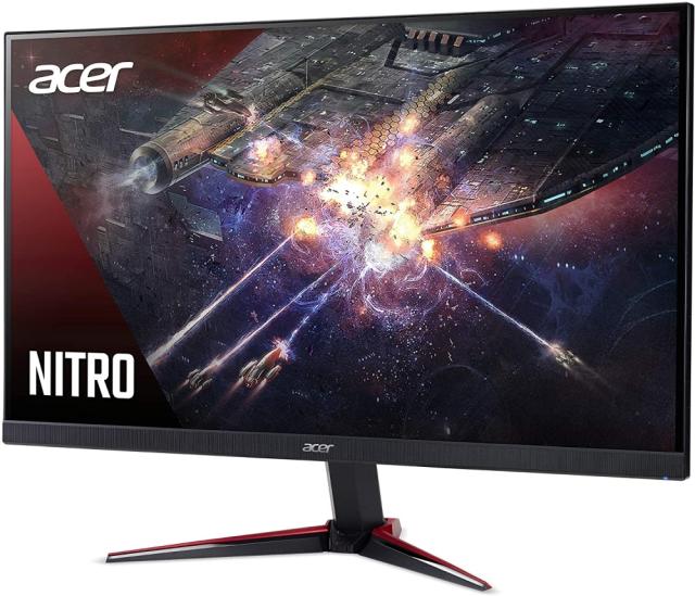 Монитор Acer Nitro VG240YUbmiipx, 23.8" IPS LED, Anti-Glare, ZeroFrame, AMD FreeSync, 1ms(VRB), 100M:1, 300nits, 2560x1440 WQHD, 75Hz, 2xHDMI, DP, Audio out, Speakers 2x2W, Tilt, Black