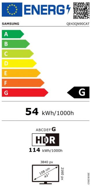 Телевизор Samsung 43" 43QN90C 4K QLED FLAT, SMART, 120Hz (up to 144Hz), DVB-T2CS2 x 2, Silver
