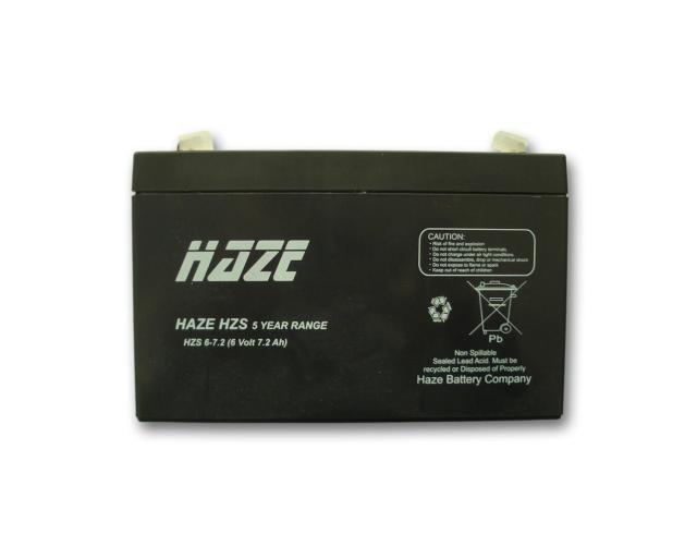 Оловна Батерия Haze (HZS6-7.2) 6 V / 7.2 Ah - 150 / 34 / 94 mm AGM
