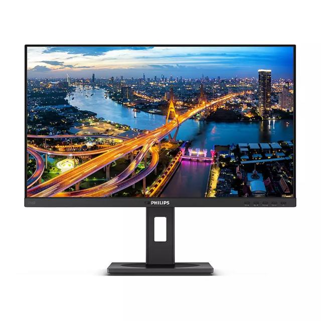 Монитор Philips 246B1, 23.8" IPS WLED, 2560x1440@75Hz, 4ms GtG, 250cd/m2, 1000:1, DCR 50M:1, FlickerFree, Low Blue Mode, 2Wx2, Tilt, Height Adjust, Pivot, Swivel, 2xHDMI, DP, USB hub