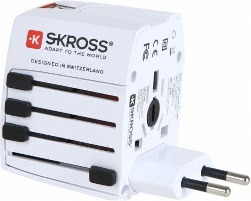 Накрайник адаптер SKROSS 1302150, 220V World Adapter MUV USB -2x USB за 150 държави