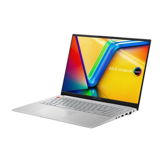 Лаптоп Asus Vivobook Pro OLED, K6602VV-OLED-MX731X,Intel Core i7-13700H 2.4 GHz (24MB Cache, up to 5.0 GHz,), 16" 3.2K (3200 x 2000) OLED 16:10 ,DDR5 16GB (8 GB on BD),1TBPCIEG3 SSD, RTX 4060 8GB, Windows 11 Pro, Cool Silver
