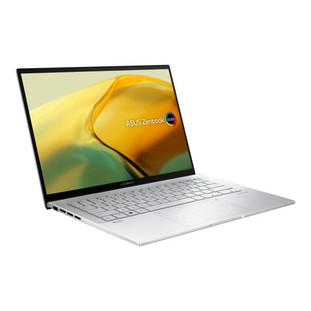 Лаптоп Asus Zenbook UX3402VA-OLED-KM522W, Intel Core i5-1340P,1.9 GHz (12MB Cache, up to 4.6 GHz, 12 cores, 16 Threads),  14.0" ,WQXGA+ (2880 x 1800) 16:10 aspect ratio, DDR5 16GB(ON BD.),512 GB PCIEG4 SSD, TPM,2x Thunderbolt 4 supports display / pow