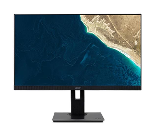 Монитор Acer B247Ybmiprx,23.8" IPS Wide LED, Anti-Glare, ZeroFrame, 4ms, 100M:1, 250nits, 1920x1080 FHD, 75Hz, VGA, HDMI, DP, Audio In/Out, 2x2W, Hgt.Adj., Tilt, Swivel, Pivot, VESA 100x100, Black