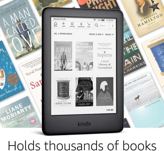 eBook четец Kindle 2019, 6", 8GB, WiFi, 10 генерация, Черен