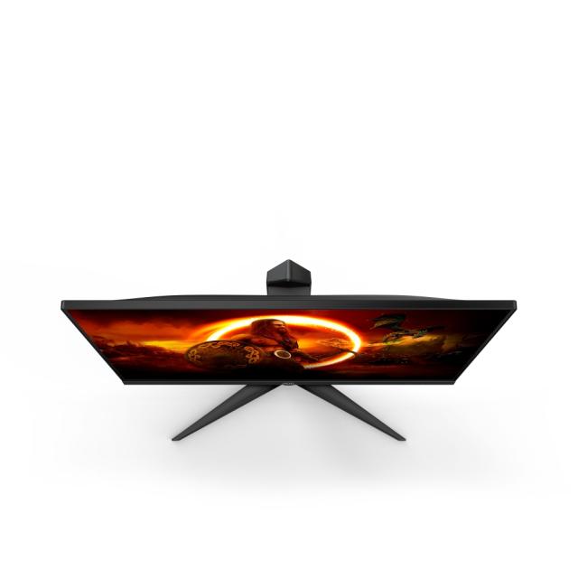 Монитор AOC Q24G2A/BK, 23.8" IPS WLED, 2560x1440@165Hz, 4ms GtG, 1ms MPRT, 350 cd/m2, 1000:1, DCR 80M:1, Adaptive Sync, FlickerFree, Low Blue Mode, Tilt, Height Adjust, Pivot, Swivel, HDMI, DP