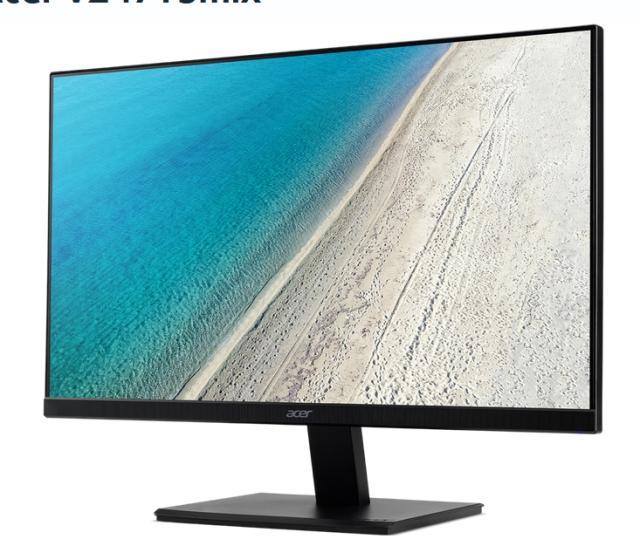 Монитор Acer V247Ybmix, 23.8" IPS Wide LED, Anti-Glare, ZeroFrame, 4ms, 100M:1, 250nits, 1920x1080 FHD, 75Hz, VGA, HDMI, Audio Out, 2x2W, Tilt, VESA 100x100, Black