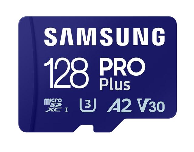 Памет Samsung 128GB micro SD Card PRO Plus with Adapter, UHS-I, Read 180MB/s - Write 130MB/s