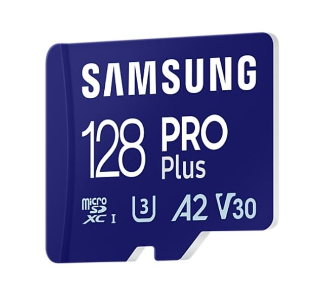 Памет Samsung 128GB micro SD Card PRO Plus with Adapter, UHS-I, Read 180MB/s - Write 130MB/s