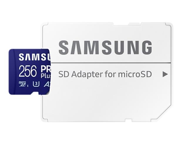 Памет Samsung 256GB micro SD Card PRO Plus with Adapter, UHS-I, Read 180MB/s - Write 130MB/s