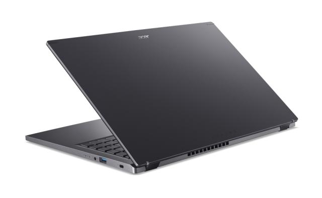 Лаптоп Acer Aspire 5, A515-58M-56WA, Intel Core i5-1335U (1.3GHz up to 4.60GHz, 12MB), 15.6" FHD IPS SlimBezel, 16 GB DDR5, 512GB PCIe NVMe SSD, Intel UMA, Wifi 802.11AX, BT, HD Cam, KB Backlight, Fingerprint reader, Linux, Gray