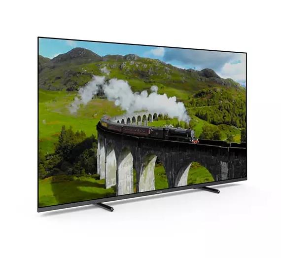 Телевизор Philips 43PUS7608/12, 43" UHD HD LED, 3840 x 2160, DVB-T/T2/T2-HD/C/S/S2, Pixel Precise Ultra HD, HDR+, HLG, Smart TV with new OS, Dolby Vision, Atmos HDMI, VRR, 2* USB, Cl+, 802.11n, Lan, 20W RMS, Black