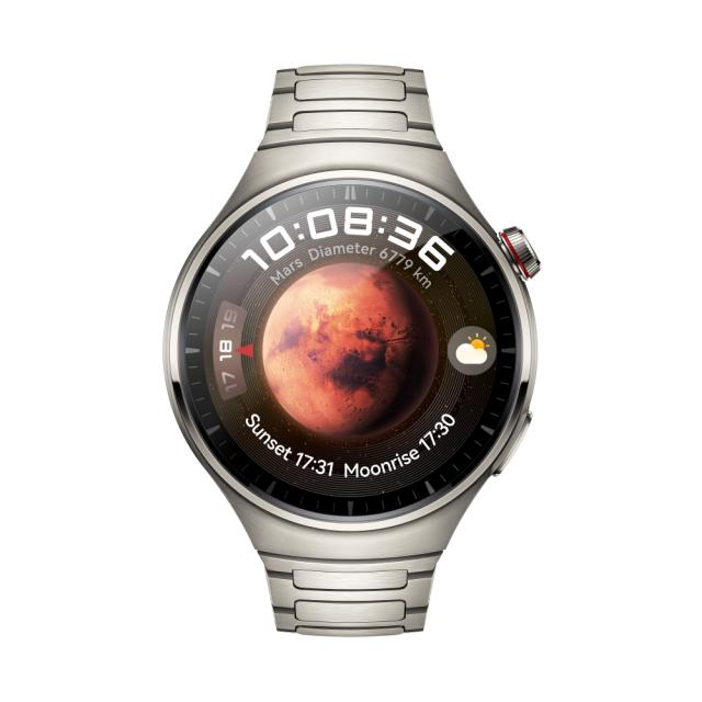 Часовник Huawei Watch 4 Pro, Medes-L29M, 1.5", Amoled, 466x466, PPI 310, 2G, e-sim, Dual - band GNSS, BT5.2 BR+BLE, 5ATM, 780mAh, Titanium+ Freebuds 5i