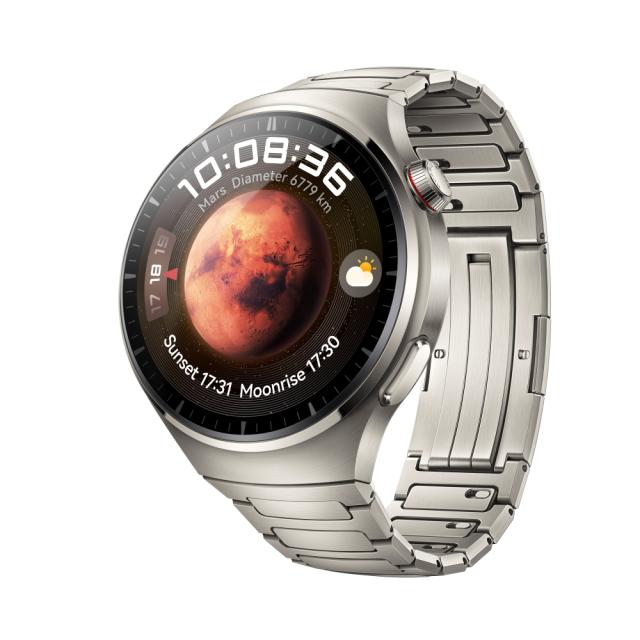 Часовник Huawei Watch 4 Pro, Medes-L29M, 1.5", Amoled, 466x466, PPI 310, 2G, e-sim, Dual - band GNSS, BT5.2 BR+BLE, 5ATM, 780mAh, Titanium+ Freebuds 5i