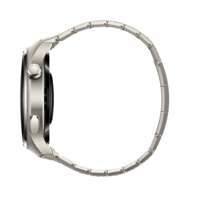 Часовник Huawei Watch 4 Pro, Medes-L29M, 1.5", Amoled, 466x466, PPI 310, 2G, e-sim, Dual - band GNSS, BT5.2 BR+BLE, 5ATM, 780mAh, Titanium+ Freebuds 5i