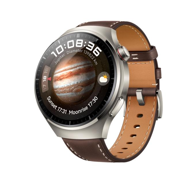 Часовник Huawei Watch 4 Pro Medes-L29L, 1.5", Amoled, 466x466, PPI 310, 2G, e-sim, Dual - band GNSS, BT5.2 BR+BLE, 5ATM, 780mAh, Brown+ Freebuds 5i