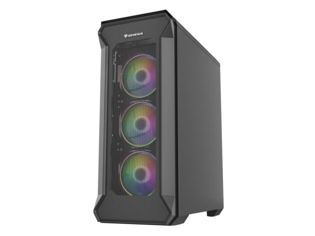 Кутия за компютър Genesis Gaming PC Case IRID 505 ARGB V2 Midi Tower Window Black