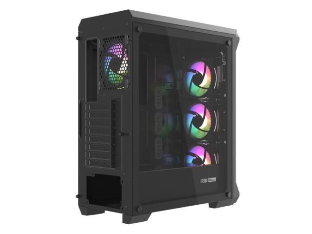 Кутия за компютър Genesis Gaming PC Case IRID 505 ARGB V2 Midi Tower Window Black