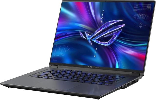Лаптоп Asus ROG Flow X16 GV601RM-M6007W, AMD Ryzen 7 6800HS, (8-core/16-thread, 20MB cache, up to 4.7 GHz max boost), 16"QHD+ 16:10 (2560x1600, WQXGA)165Hz,Touch,16GB DDR5,1TB PCIE,NVIDIA GeForce RTX 3060 GDDR6 6GB,Illum. Kbd,Win11, Gray+ZTE A51 4G, 