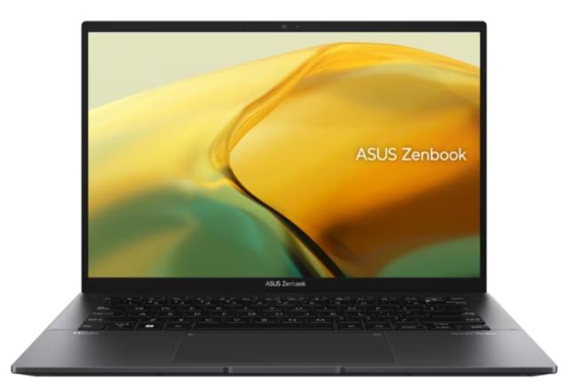Лаптоп Asus Zenbook UM3402YAR-OLED-KM521W,AMD Ryzen 5 7530U (6-core/12-thread, 16MB cache, up to 4.3 GHz), 14." OLED ,2.8K (2880 x 1800) OLED 16:10 aspect ratio, DDR4 16GB(ON BD.),500 GB PCIEG3 SSD, TPM, Num Pad, Windows 11,Jade Black+ZTE A51 4G, Blu