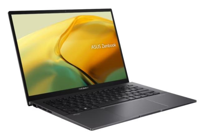 Лаптоп Asus Zenbook UM3402YAR-OLED-KM521W,AMD Ryzen 5 7530U (6-core/12-thread, 16MB cache, up to 4.3 GHz), 14." OLED ,2.8K (2880 x 1800) OLED 16:10 aspect ratio, DDR4 16GB(ON BD.),500 GB PCIEG3 SSD, TPM, Num Pad, Windows 11,Jade Black+ZTE A51 4G, Blu