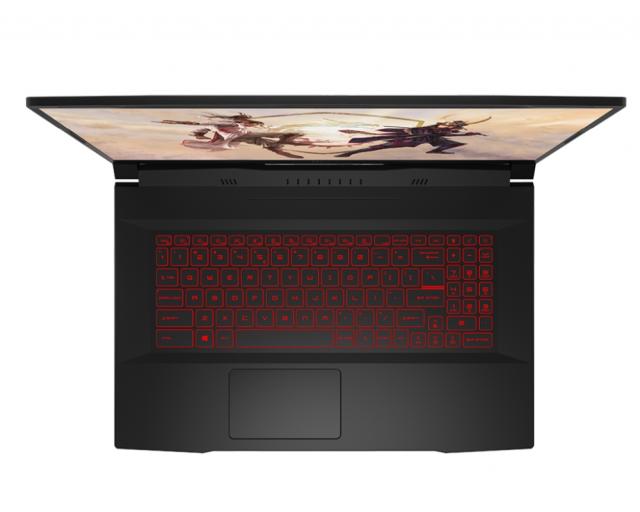 Лаптоп MSI Katana GF76 12UE, RTX3060 GDDR6 6GB, 17.3" FHD (1920x1080), 144Hz, i7-12700H, DDR4 16GB 3200MHz (8GBx2), 1TB NVMe PCIe SSD Gen4x4, 2x M.2 (1 slot free), Intel Wi-Fi 6, BT5.2, backlight KB(Red), 3-Cell 53.5Whr, No OS, 2.6 kg, 2Y + ZTE A51 4